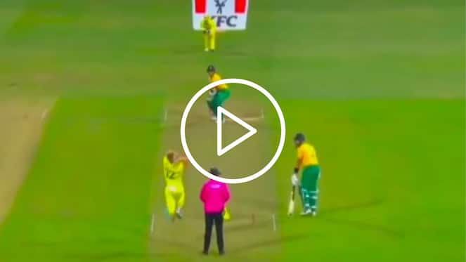 [Watch] Dewald Brevis Gets Dismissed For Golden Duck vs Australia in 2nd T20I